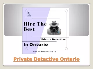 What Can A Private Detective Ontario Do For You