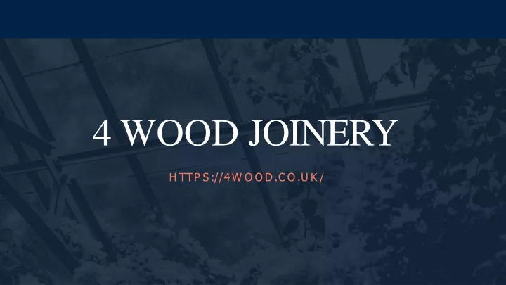 4 wood joinery