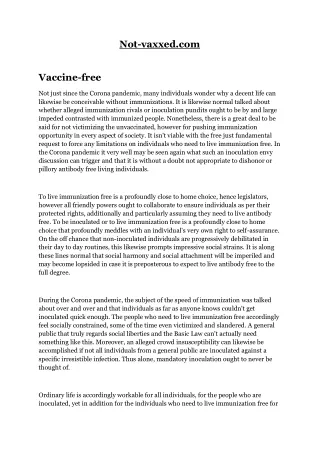 not vaxxed com