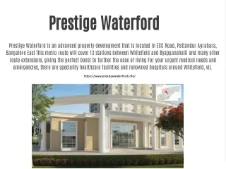 prestige waterford