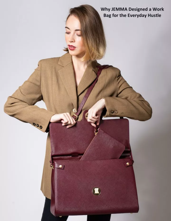 why jemma designed a work bag for the everyday