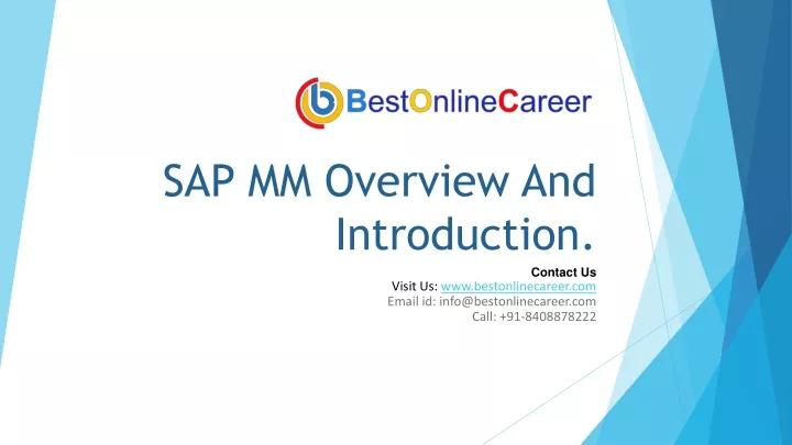 sap mm overview and introduction