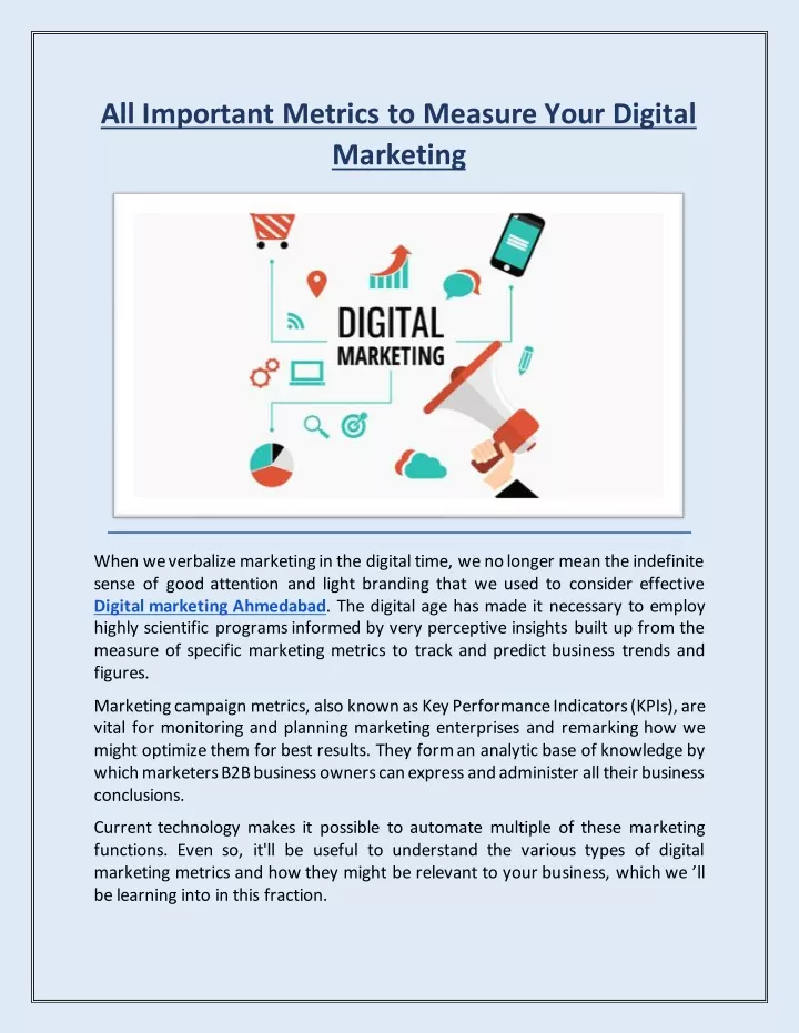 all important metrics to measure your digital