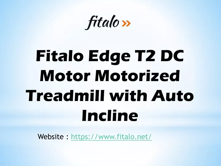 fitalo edge t2 dc motor motorized treadmill with