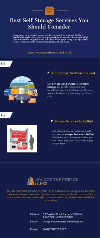 Best Self Storage Services You Should Consider