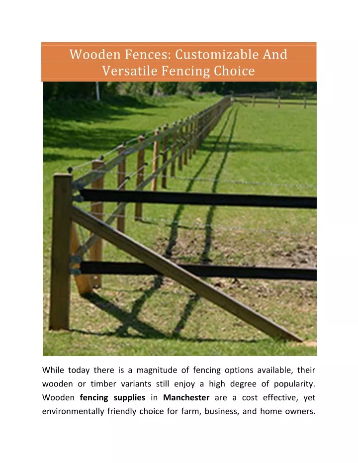 wooden fences customizable and versatile fencing