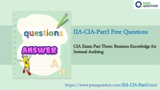iia cia part3 free questions iia cia part3 free