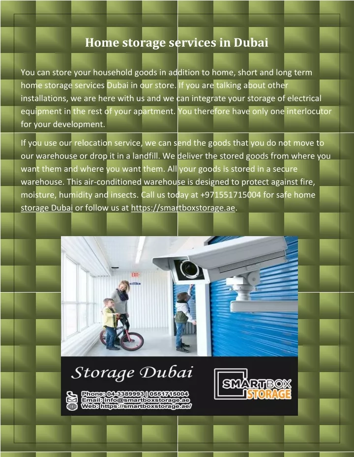 home storage services in dubai