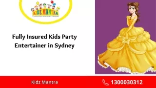 Fully Insured Kids Party and Frozen Entertainer in Sydney