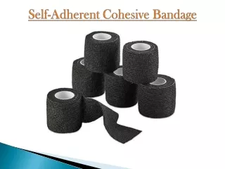 self adherent cohesive bandage