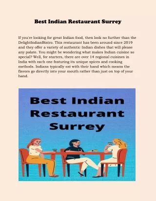Best Indian Restaurant Surrey