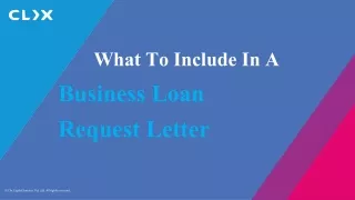 what to include in a business loan request letter