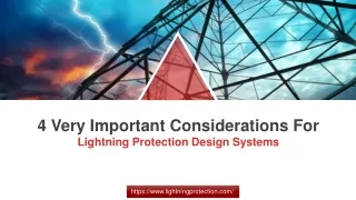 4 Very Important Considerations For Lightning Protection Design Systems