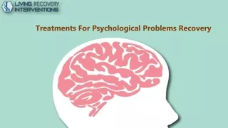 Best Treatments For Psychological Problems Recovery