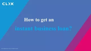 how to get an instant business loan