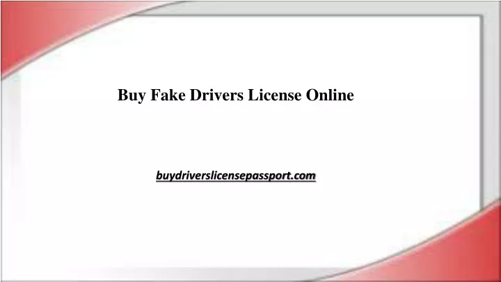 buy fake drivers license online