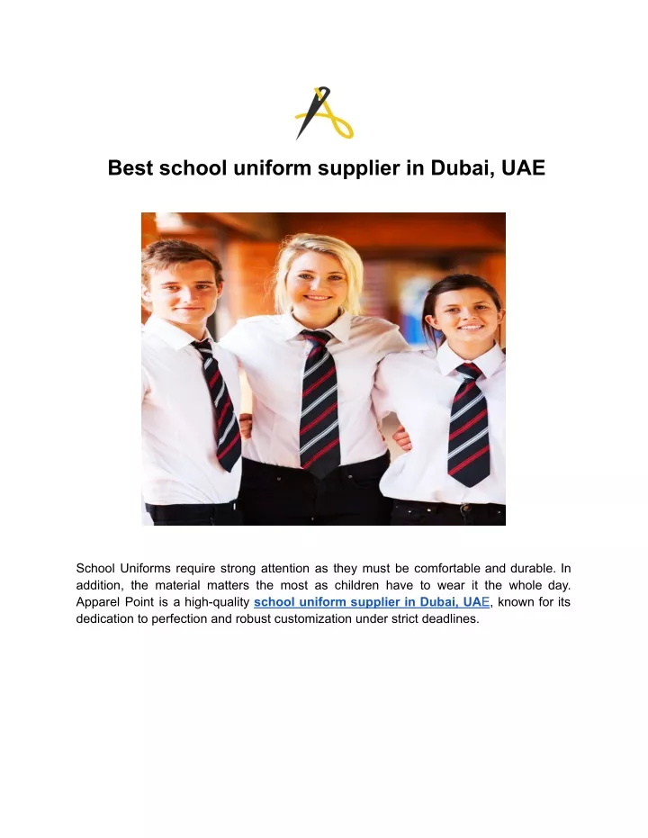 best school uniform supplier in dubai uae