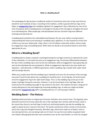 what is a wedding band