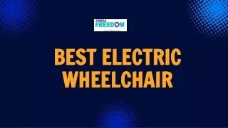 Best Electric Wheelchair