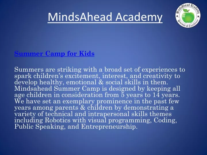 mindsahead academy