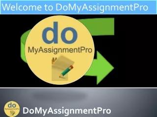 welcome to domyassignmentpro