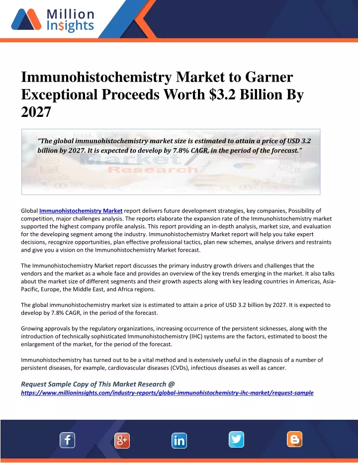 immunohistochemistry market to garner exceptional
