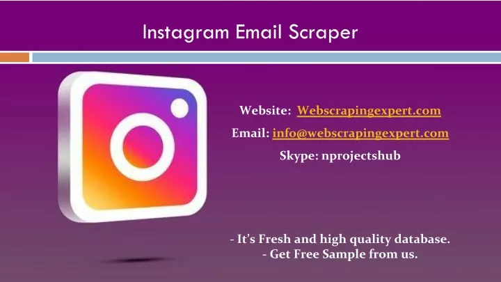 instagram email scraper