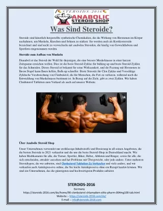 Was Sind Steroide?
