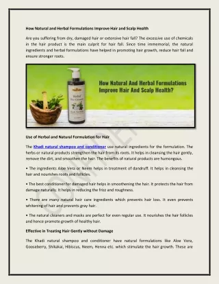 Natural Hair Care Products Online