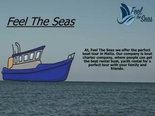 Best Charter Company In Malta | Feel The Seas