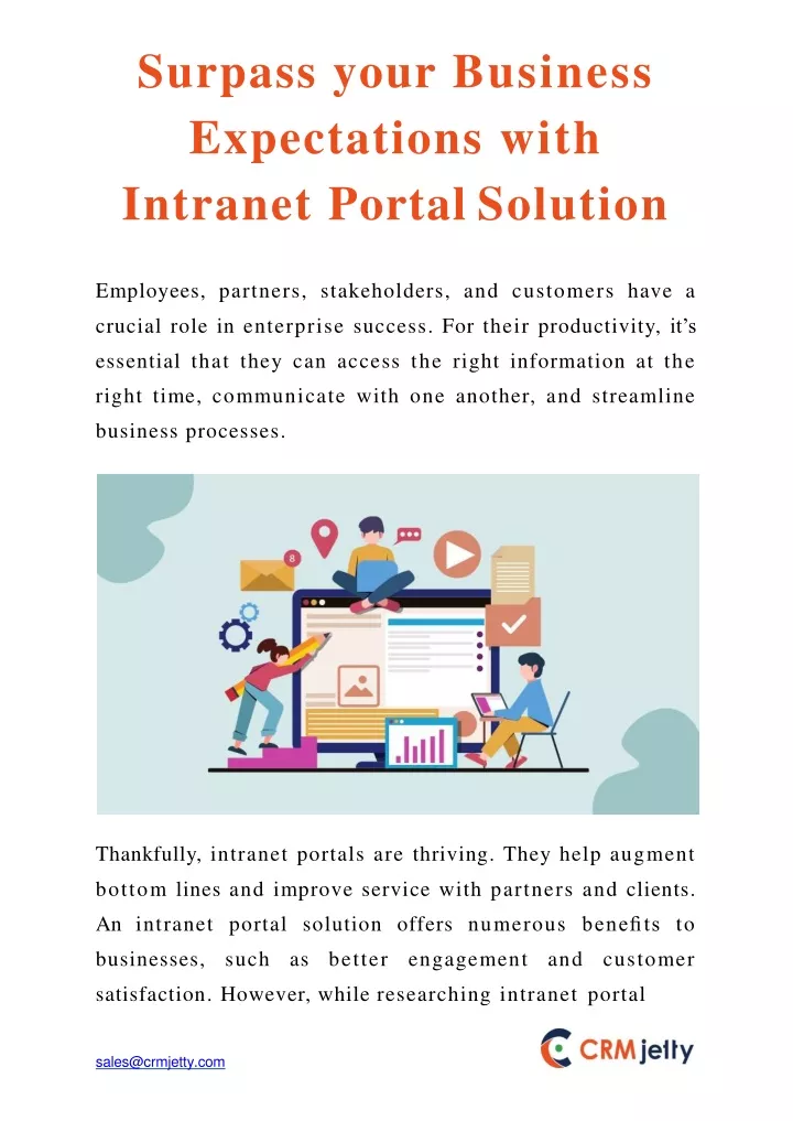 surpass your business expectations with intranet portal solution