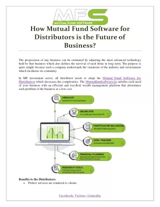 how mutual fund software for distributors