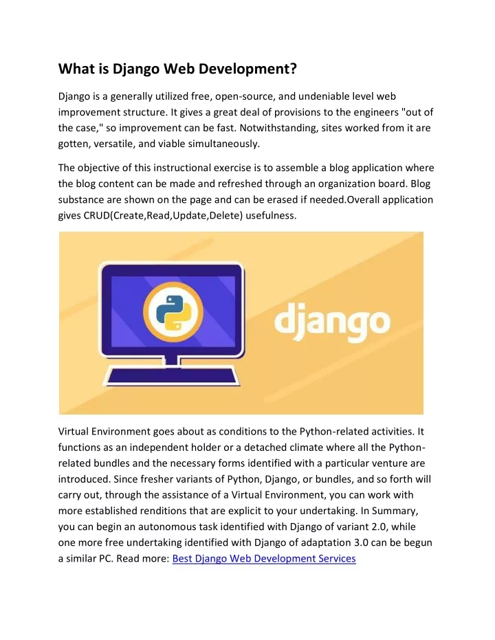 what is django web development