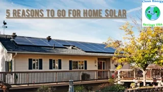 5 reasons that will compel you to go for a home solar panel installation
