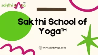 Pregnancy Yoga Instructor - Sakthi School of Yoga