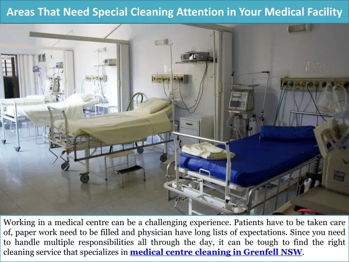 areas that need special cleaning attention in your medical facility