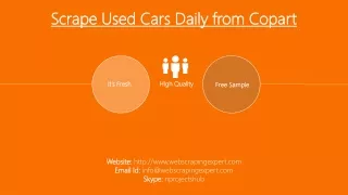 scrape used cars daily from copart