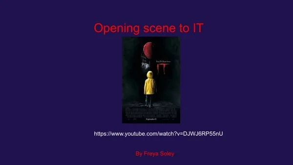 opening scene to it