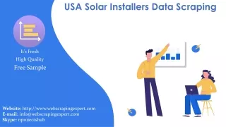 usa solar installers data scraping