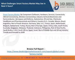 what challenges smart factory market