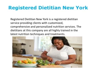 Registered Dietitian New York