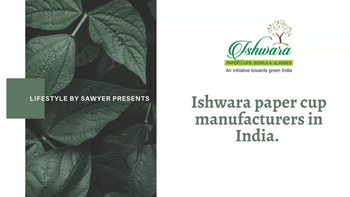 ishwara paper cup manufacturers in india