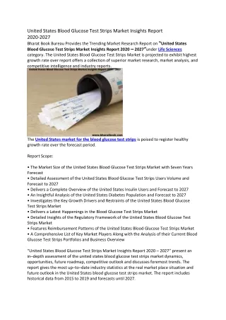 united states blood glucose test strips market