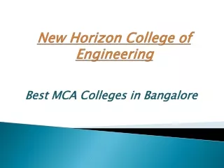Best MCA Colleges in Bangalore | Top 10 MCA Colleges in Karanataka