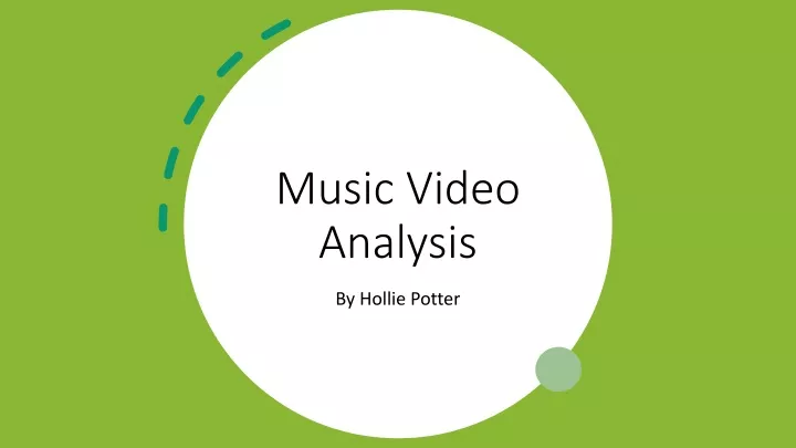 music video analysis