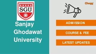 sanjay ghodawat university