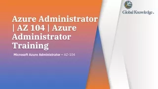 Azure Administrator | AZ 104 | Azure Administrator Training