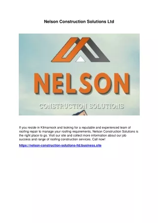 Nelson Construction Solutions Ltd