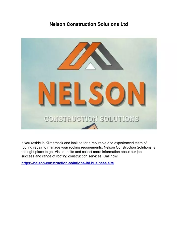 nelson construction solutions ltd