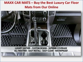 MAXX CAR MATS – Buy the Best Luxury Car Floor Mats from Our Online